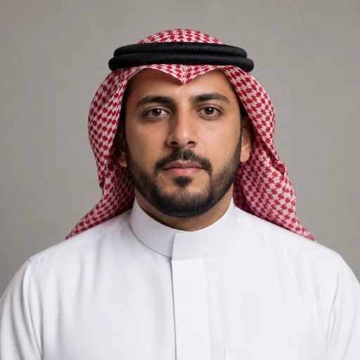 صورة اصطناعية للشخصية التحريرية الافتراضية مازن وليد الجهني